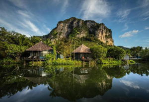 Peace Laguna Resort Krabi: Private pool villas reflected in water. Gay-friendly hotel with cheap rates, ideal for gay men travel.
