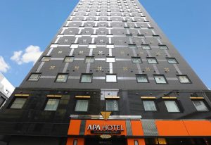 APA HOTEL Shinjuku Kabukicho Chuo facade. This gay-friendly hotel in Tokyo's vibrant Kabukicho district offers comfort & convenience.