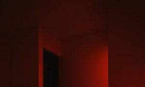 Interior of a Prague gay cruise club near gay bars. Red lighting creates a sensual mood. Perfect for gay men's travel advice this year.