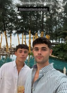 Gay honeymoon at InterContinental Phuket Resort, an IHG Hotel. Two men pose by the pool at this perfect beach resort in Phuket, Thailand.