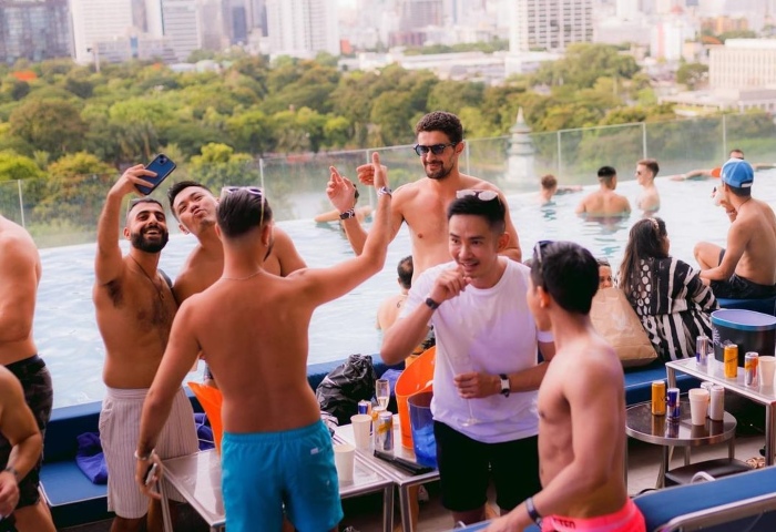 Number One Gay Friendly Rooftop Pool Party Bangkok