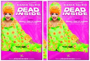 Bianca Del Rio Dead Inside World Comedy Tour in Manila. RuPaul's Drag Race star in a green floral suit. Best gay comedy show.