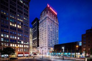 W New York - Union Square Hotel at night. Gay-friendly hotel in Union Square, NYC. Travel advice for gay men in New York.