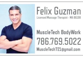 MuscleTech Bodywork Massage by Felix LMT: Felix, a handsome massage therapist, offers MuscleTech bodywork. Call 786.769.5022 for info.