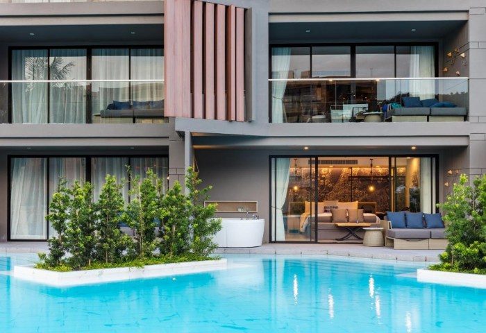 La Vela Khao Lak resort pool & rooms. Modern architecture with balcony views. Gay travel in Thailand. 259190815.jpg.