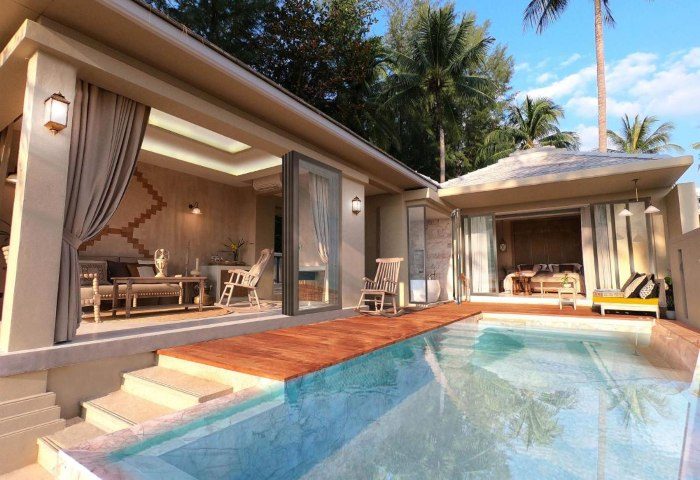 Devasom Khao Lak Beach Resort & Villas: Luxury villa with private pool. Perfect gay travel destination for relaxation and tropical vibes.