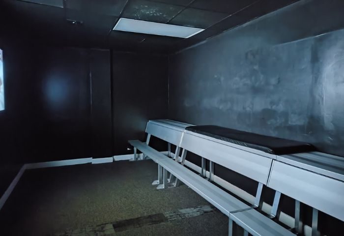 Wilton Social Club's dark room. Benches line the wall. A place for gay men to socialize and meet. Travel advice for gay men. 5-10.jpg