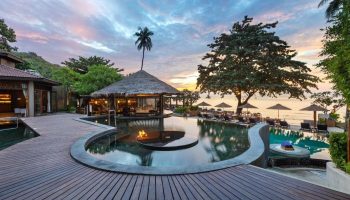 SAii Koh Samui Villas pool view at sunset. Tropical resort with beach access. Gay travel destination. 564002414.jpg