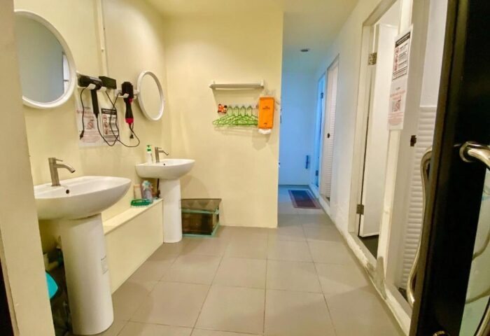 Shower and Toilet at The Cocoon Hostel Koh Samet