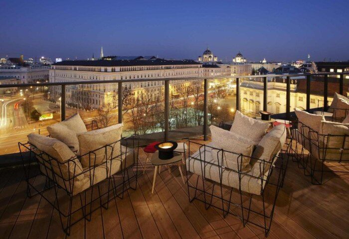 Best Gay Hotel Vienna with Balcony 25hours Hotel beim MuseumsQuartier