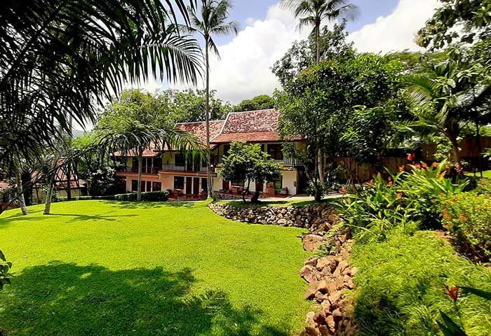 Alpha Gay Resort Koh Samui, a gay men-only hotel. Lush garden view of the resort. Best gay hotel for your Thailand vacation.
