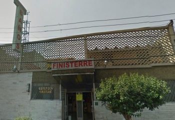 Finisterre Gay Sauna in Mexico. Exterior view of the bathhouse. A popular gay travel destination for men seeking saunas and relaxation.