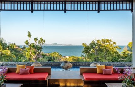 InterContinental Pattaya Resort view. Best beach holiday ideas in Pattaya, Thailand for gay couples. Ocean view from a luxurious suite.