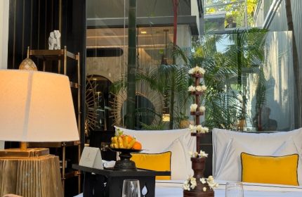 Shinta Mani Angkor's Bensley Collection pool villa bedroom. Best gay hotels Siem Reap. Luxury travel for gay men in Cambodia.