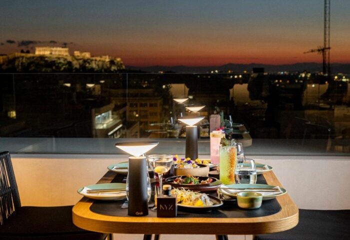 Academias Hotel, Autograph Collection restaurant in Athens. Fine dining with Acropolis view. Best gay hotels with restaurant in Athens.