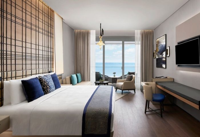 JW Marriott Hotel Istanbul Marmara Sea beachfront room. Luxury gay hotel with sea view balcony, outdoor pool. Best travel advice.