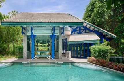 InterContinental Khao Yai Resort pool. Best luxury gay hotels near Khao Yai National Park. Thailand travel for LGBTQ+ visitors.