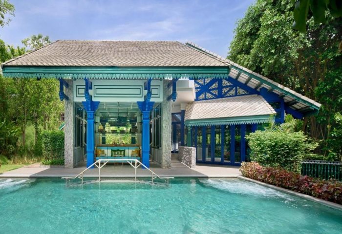 InterContinental Khao Yai Resort pool. Best luxury gay hotels near Khao Yai National Park. Thailand travel for LGBTQ+ visitors.