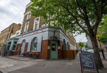 Central Station, best gay bar in London. Exterior view of the pub, a popular gay venue with drag shows and karaoke nights.