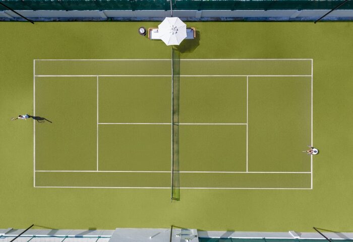 Tennis court at InterContinental Phuket Resort, an IHG Hotel. Gay beach hotel in Phuket offers luxury amenities for gay travelers.