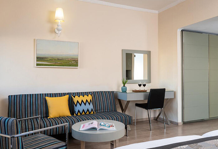 Leonardo Art Tel Aviv By the Beach hotel room. Gay-friendly hotel near the gayborhood. Last minute deals for 3 people traveling to Tel Aviv.