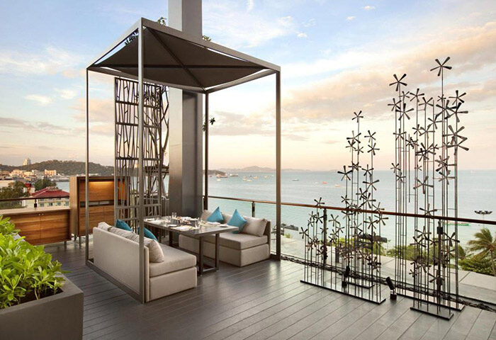 Hilton Pattaya beachfront gay hotel. Luxury dining with ocean view. Find cheap gay-friendly accommodations in Pattaya City, Thailand.
