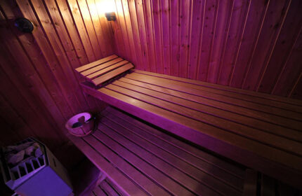 Sauna at Hotel Du Vieux Saule, a gay hotel in Paris' gayborhood. Relax in the city center after exploring. Find last-minute deals!