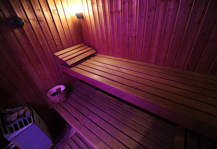 Sauna at Hotel Du Vieux Saule, a gay hotel in Paris' gayborhood. Relax in the city center after exploring. Find last-minute deals!