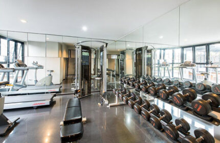 Page 10 Hotel gym in Pattaya City near gay bars. Dumbbells, treadmills, and weight machines for a complete workout. Last-minute fitness!