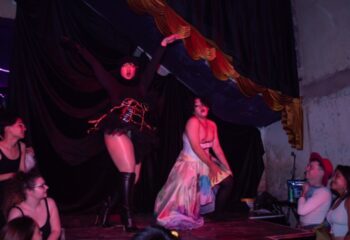 Drag performers on stage in Ho Chi Minh City, Vietnam. Full Disclosure gay travel advice. Nightlife scene, cabaret show.