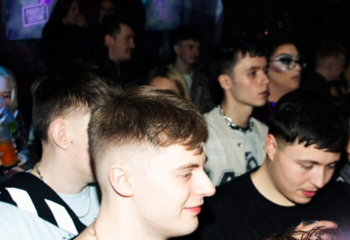 G-A-Y Manchester: Gay men at a crowded nightclub. People enjoying the nightlife scene in Manchester, UK. Gay travel advice.