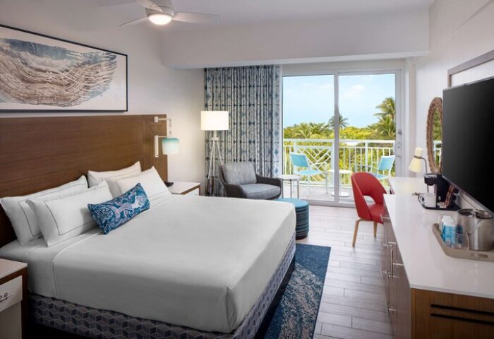 The Reach Key West, Curio Collection by Hilton hotel room. Balcony view. Gay-friendly hotel. Key West travel.