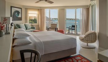 Hyatt Centric Key West Resort & Spa gay-friendly hotel room. Balcony with ocean view. Modern design, bright, and airy. Perfect for gay travelers.