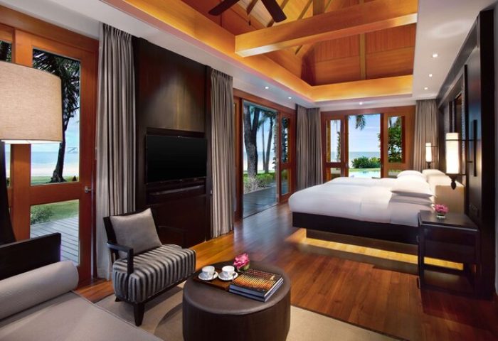 The Barai Hyatt gay-friendly hotel room. Luxurious suite with beach view, king bed, and modern amenities. Perfect for gay travel and relaxation.