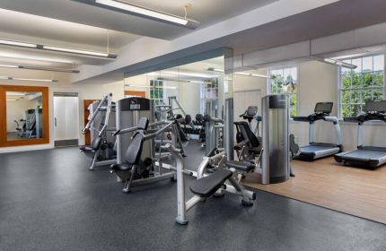 Casa Marina Key West, Curio Collection by Hilton gym. Fitness center with treadmills and weight machines at gay-friendly hotel.