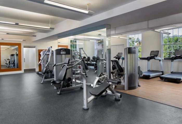Casa Marina Key West, Curio Collection by Hilton gym. Fitness center with treadmills and weight machines at gay-friendly hotel.
