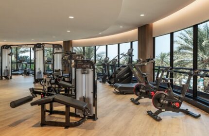 Le Royal Méridien Beach Resort & Spa gym. Gay-friendly hotel fitness center with cardio machines and weight training equipment.