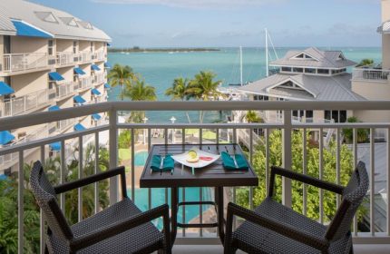 Hyatt Centric Key West Resort balcony view. Relax at this gay-friendly hotel and spa. Enjoy the ocean view from your room.