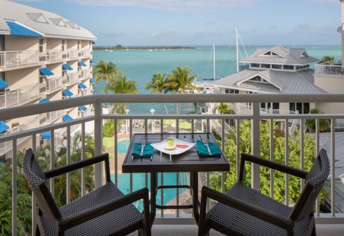 Hyatt Centric Key West Resort balcony view. Relax at this gay-friendly hotel and spa. Enjoy the ocean view from your room.