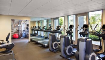 Opal Key Resort & Marina gym. Gay-friendly hotel fitness center with treadmills, elliptical machines, and weights. Key West travel advice.