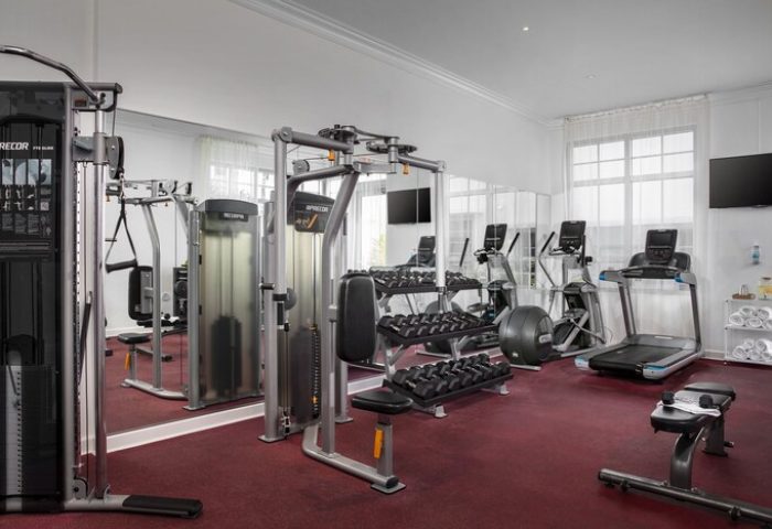 Axel Beach Miami gay-friendly hotel gym. Fitness center with weights, treadmills, and exercise equipment. Hotel gym for gay men's travel.