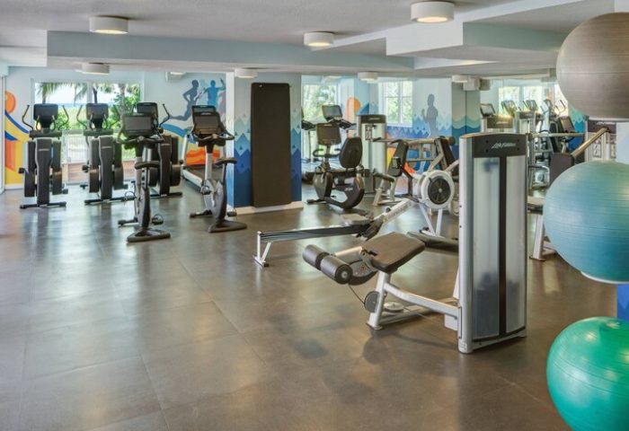 Royal Palm South Beach Miami gym with treadmills, bikes, & weights. A gay-friendly hotel Tribute Portfolio Resort for fitness enthusiasts.