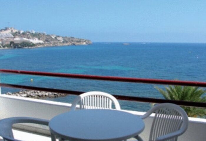 Apartamentos Lido balcony view. Gay-friendly hotel with ocean view. Relaxing setting for gay travelers. Perfect for a gay vacation.