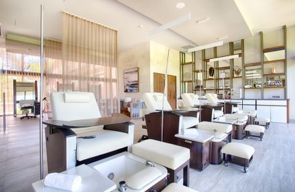 Armony Resort & Spa's luxurious nail salon. This gay-friendly, all-inclusive, adults-only MGallery hotel offers premium spa treatments.