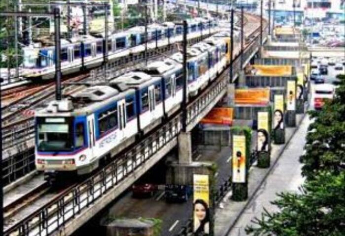 Ascott Makati: An elevated train passes by in Makati. A gay-friendly hotel near public transport for easy access to city attractions.