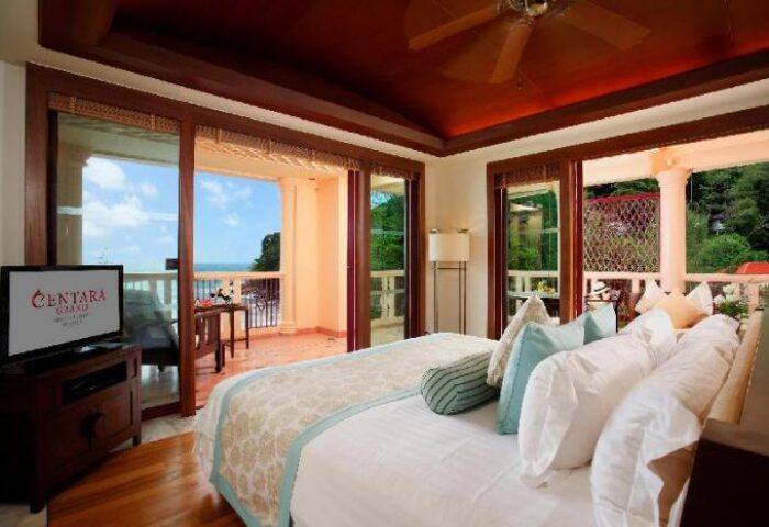 Gay-friendly Centara Grand Beach Resort Phuket room with balcony. Enjoy luxury, sea views, and a welcoming atmosphere at this Phuket hotel.