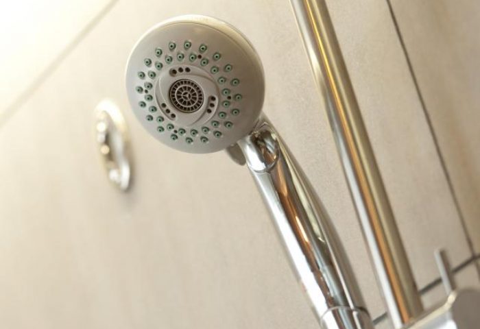 Shower head in a bathroom at Citadines Central Shinjuku Tokyo, a gay-friendly hotel. Enjoy a comfortable stay in Shinjuku, Tokyo.
