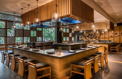 Delta Hotels by Marriott Riviera Nayarit All-Inclusive gay-friendly hotel restaurant. Stylish dining area with modern decor.