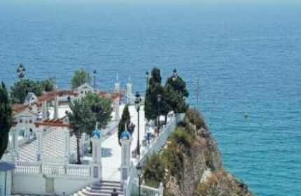 Gastrohotel Boutique RH Canfali's scenic ocean view. This gay-friendly hotel offers a unique travel experience with beautiful seaside vistas.