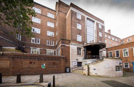 Generator London's exterior. A gay-friendly, pet-friendly hotel with brick facade and modern design. A top choice for gay travelers in London.